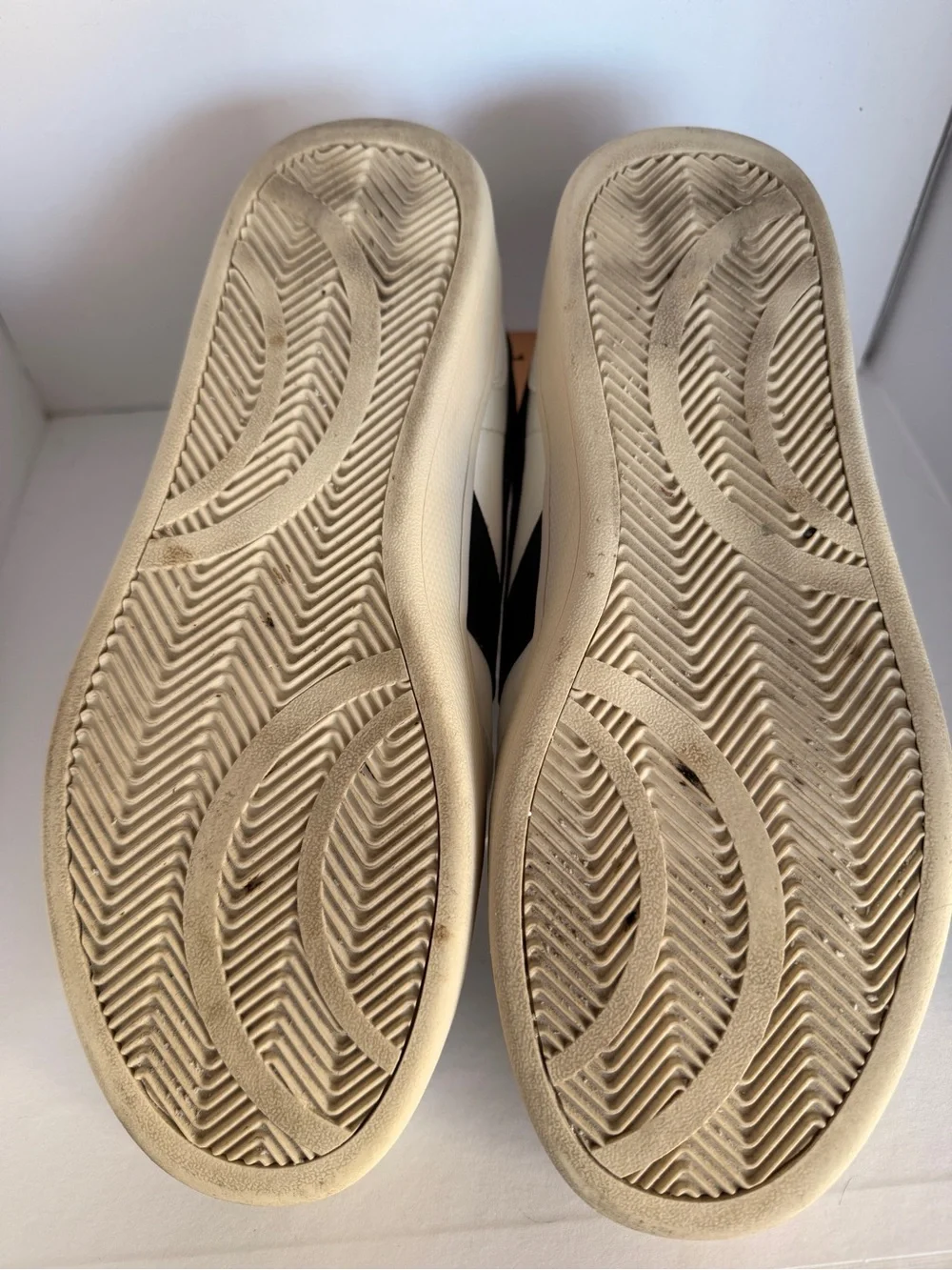 Dolce Vita White Sneakers with Black Wave Accent